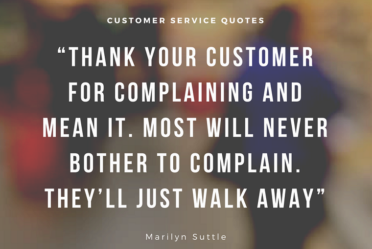 The complaining customer