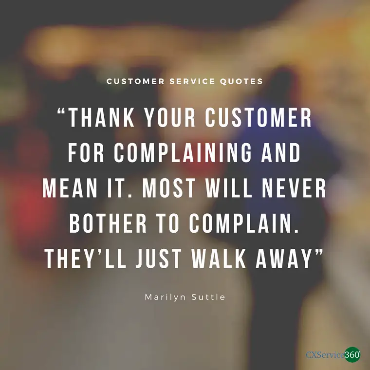 The complaining customer