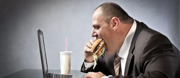 eating junk food workplace stress