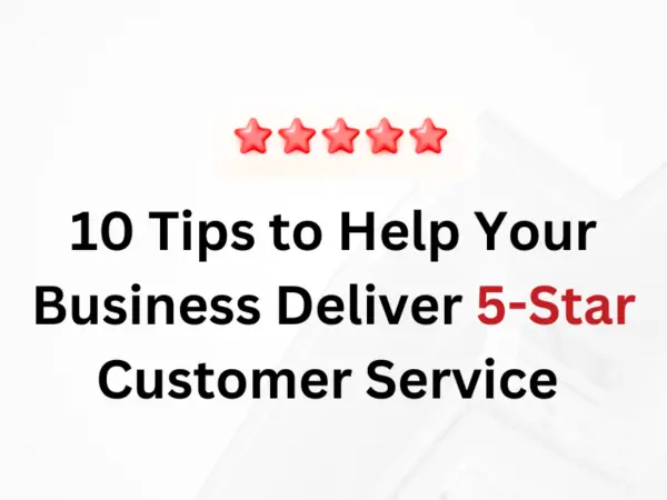 Deliver 5 star customer service image